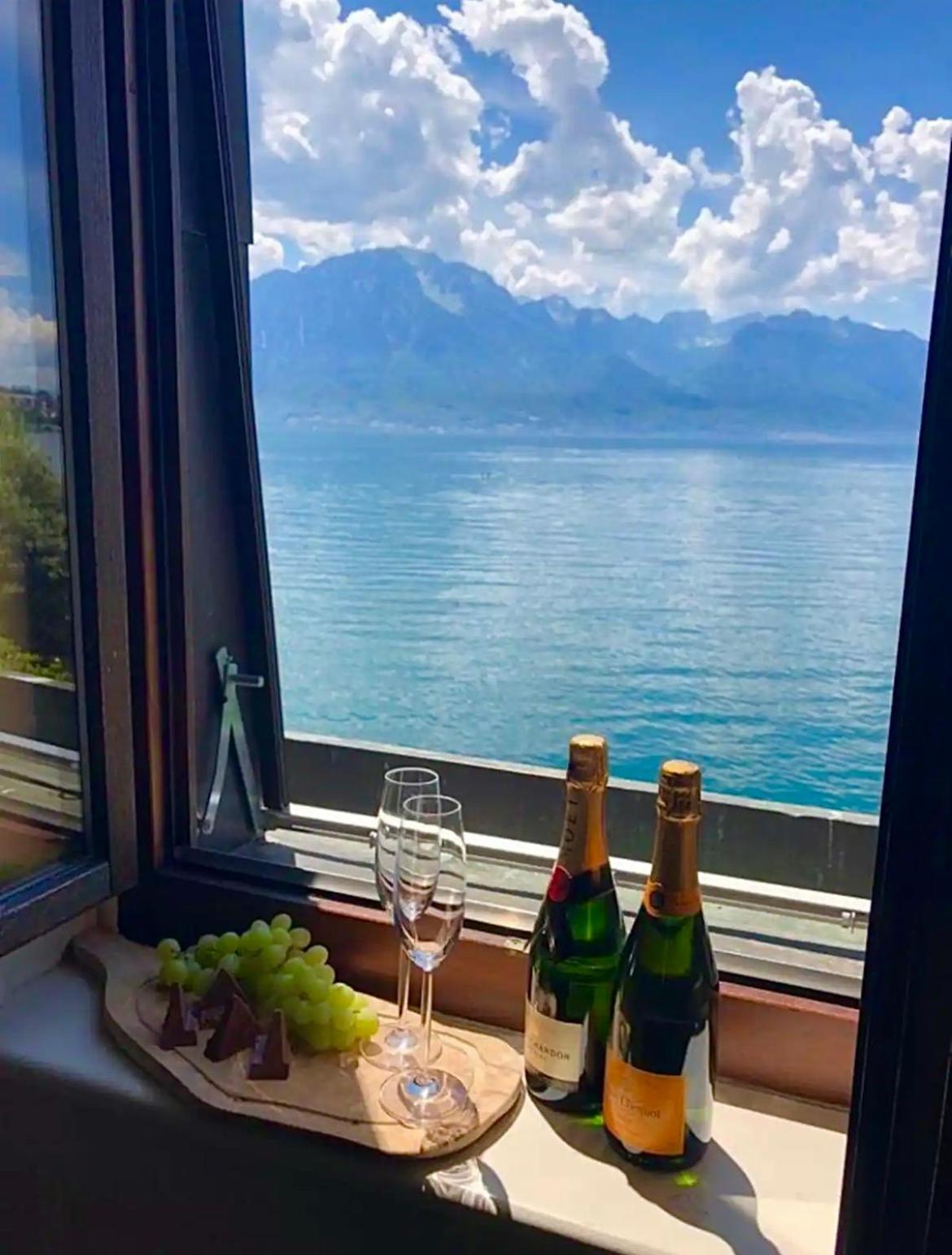 Montreux Riviera Suite Waterfront 3 Bedrooms Private Parking Esterno foto